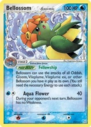 Bellossom (Delta Species) 019 - Reverse Holofoil Holon Phantoms - Rare