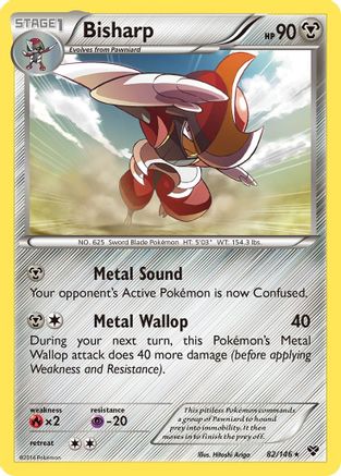 Bisharp 082 - Reverse Holofoil XY Base Set - Rare