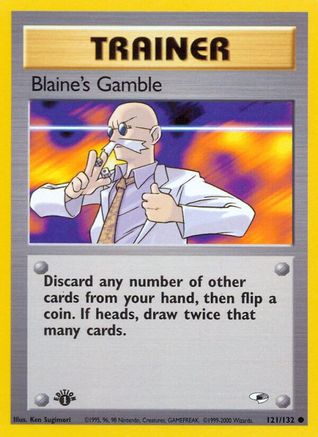 Blaine's Gamble 121/132 - 1st Edition Gym Heroes - Common