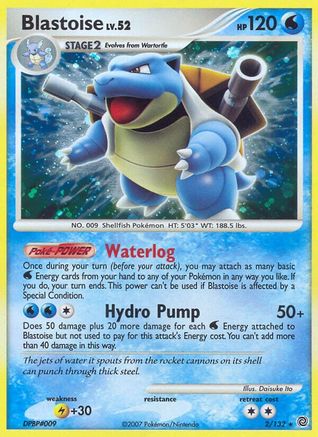 Blastoise 002/132 - Holofoil Secret Wonders - Holo Rare