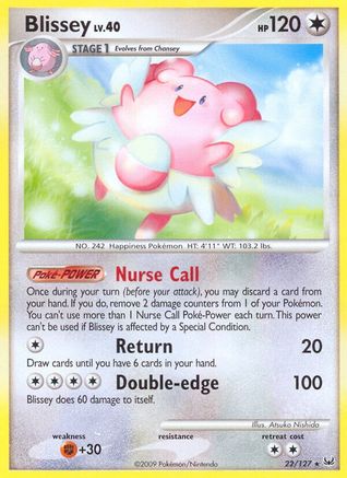 Blissey 022 - Reverse Holofoil Platinum - Rare