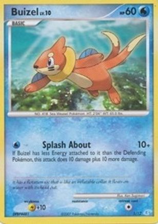 Buizel 001 DP Trainer Kit Manaphy & Lucario - Common