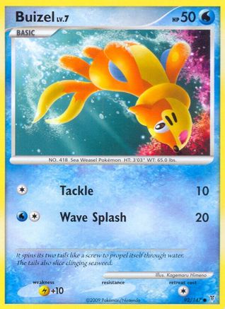 Buizel 092 - Reverse Holofoil Supreme Victors - Common