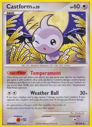 Castform 048/146 - Reverse Holofoil Legends Awakened - Uncommon