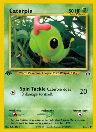Caterpie 053/75 - 1st Edition Neo Discovery - Common