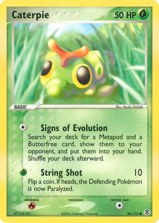 Caterpie 056/112 - Reverse Holofoil FireRed & LeafGreen - Common