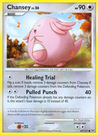 Chansey 069 - Reverse Holofoil Platinum - Common
