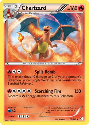 Charizard 020/149 - Reverse Holofoil Boundaries Crossed - Holo Rare