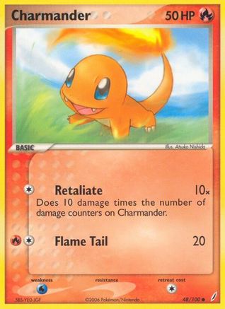Charmander 048/100 Crystal Guardians - Common