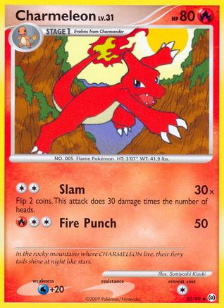 Charmeleon 035/99 - Reverse Holofoil Arceus - Uncommon