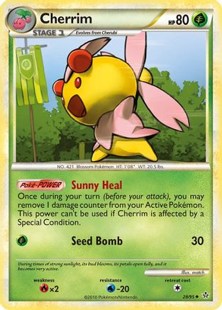 Cherrim 028/95 - Reverse Holofoil Unleashed - Uncommon