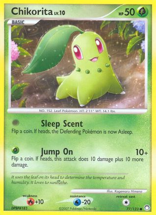 Chikorita 077/123 Mysterious Treasures - Common