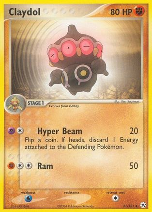 Claydol 031/101 - Reverse Holofoil Hidden Legends - Uncommon