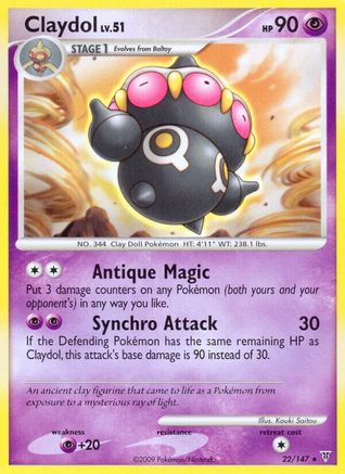Claydol 022 - Reverse Holofoil Supreme Victors - Rare