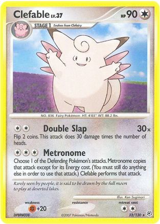 Clefable 022 Diamond and Pearl - Rare