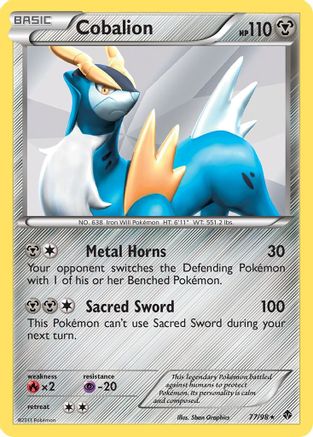 Cobalion 077 - Reverse Holofoil Emerging Powers - Holo Rare