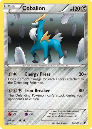 Cobalion 084 - Holofoil Noble Victories - Holo Rare