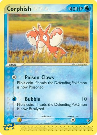 Corphish 052/97 - Reverse Holofoil Dragon - Common