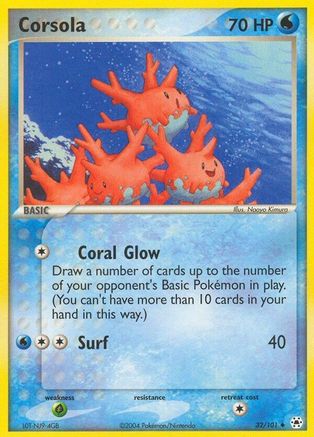 Corsola 032 - Reverse Holofoil Hidden Legends - Uncommon