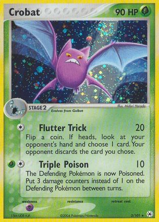 Crobat 003 - Reverse Holofoil Hidden Legends - Holo Rare