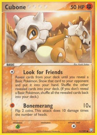 Cubone 051/109 - Reverse Holofoil Team Rocket Returns - Common