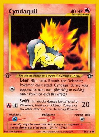 Cyndaquil (56) 056/111 - 1st Edition Neo Genesis - Common
