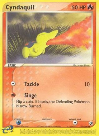 Cyndaquil 059/100 - Reverse Holofoil Sandstorm - Common