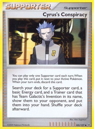 Cyrus's Conspiracy 105/127 - Reverse Holofoil Platinum - Uncommon