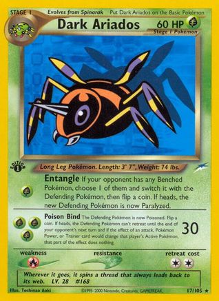 Dark Ariados 017 - 1st Edition Neo Destiny - Rare