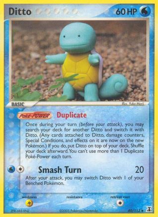 Ditto 040/113 - Reverse Holofoil Delta Species - Uncommon