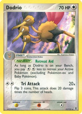 Dodrio 021/112 FireRed & LeafGreen - Rare
