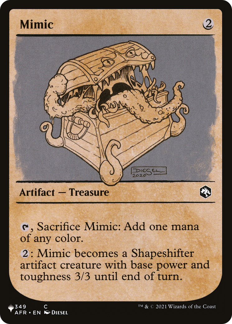 Mimic (Showcase) (LIST-349/281) - The List: (Showcase)