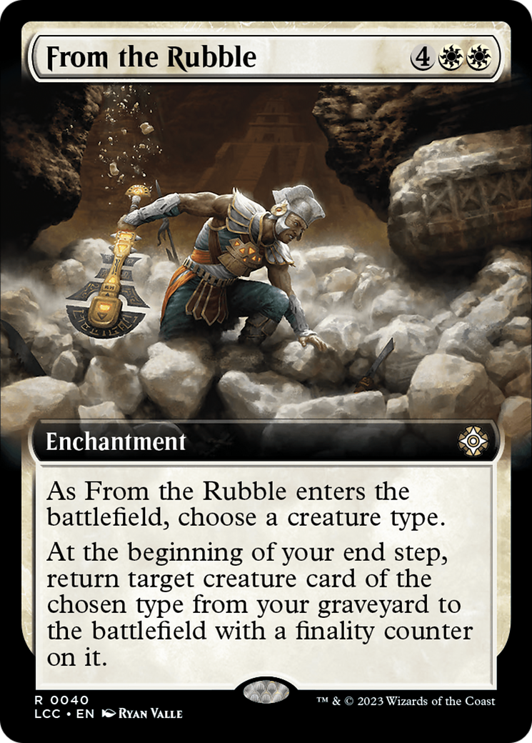 From the Rubble (Extended Art) (LCC-040) - The Lost Caverns of Ixalan Commander: (Extended Art)
