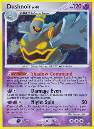 Dusknoir (1) 001 - Reverse Holofoil Stormfront - Holo Rare
