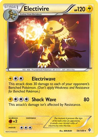 Electivire 054 - Holofoil Boundaries Crossed - Holo Rare