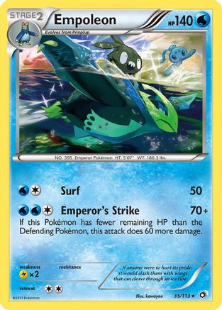 Empoleon 035/113 - Reverse Holofoil Legendary Treasures - Rare