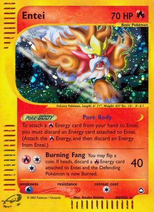 Entei (H8) 0H8 - Holofoil Aquapolis - Holo Rare