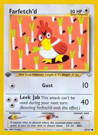 Farfetch'd 043/64 - 1st Edition Neo Revelation - Common