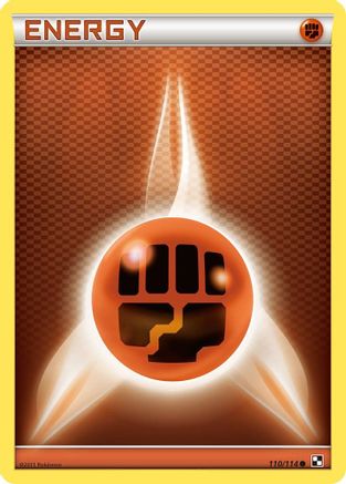 Fighting Energy 110/114 - Reverse Holofoil Black and White - Common