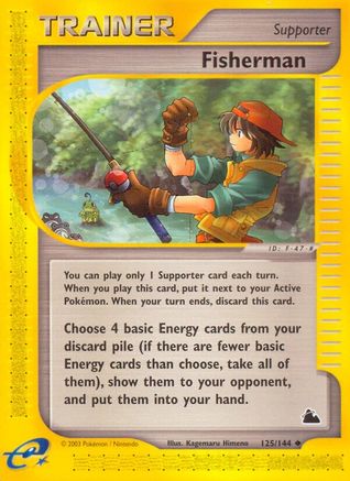 Fisherman 125 - Reverse Holofoil Skyridge - Uncommon