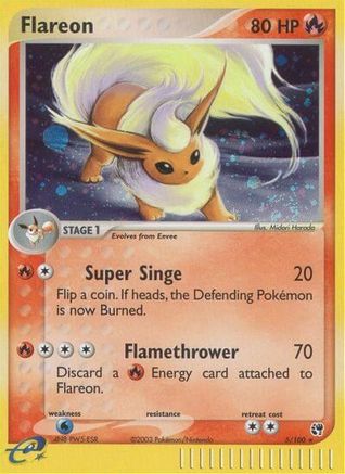 Flareon 005 - Holofoil Sandstorm - Holo Rare