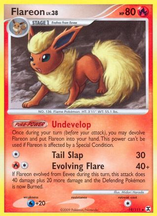 Flareon 019/111 - Reverse Holofoil Rising Rivals - Rare