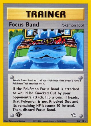 Focus Band 086/111 - 1st Edition Neo Genesis - Rare