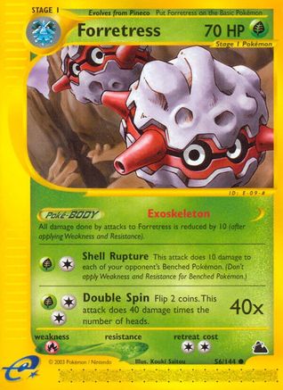 Forretress (56) 056 - Reverse Holofoil Skyridge - Common