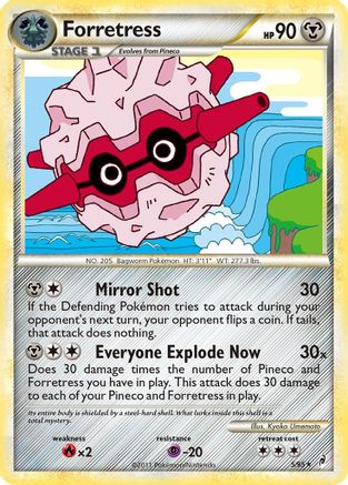 Forretress 005 - Reverse Holofoil Call of Legends - Holo Rare