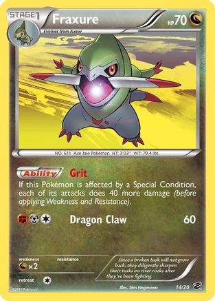 Fraxure (14) 014 - Holofoil Dragon Vault - Holo Rare