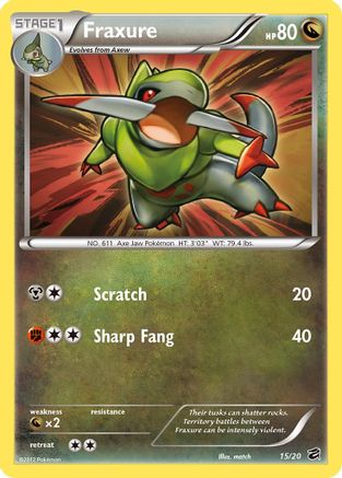 Fraxure (15) 015 - Holofoil Dragon Vault - Holo Rare
