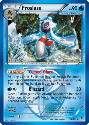 Froslass (Team Plasma) 023/101 - Reverse Holofoil Plasma Blast - Rare