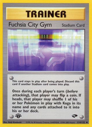 Fuchsia City Gym 114/132 - 1st Edition Gym Challenge - Uncommon