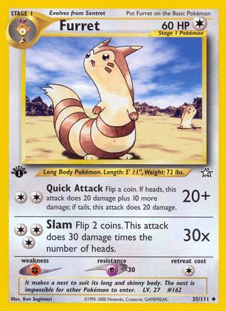 Furret 035/111 - 1st Edition Neo Genesis - Uncommon
